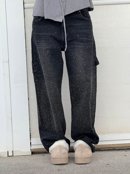 JEANS ANCHOS CON BRILLANTES n. 739514