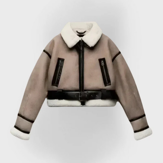 AMERICANA DE PIEL CON BORREGUILLO n.55425