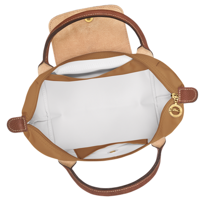 Bolso Tote Mediano Longcham Camel interior
