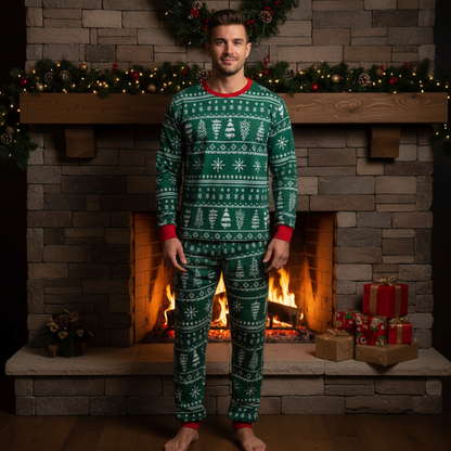 SET PIJAMA NAVIDEÑO GREEN EDITION