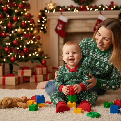 SET PIJAMA NAVIDEÑO GREEN EDITION