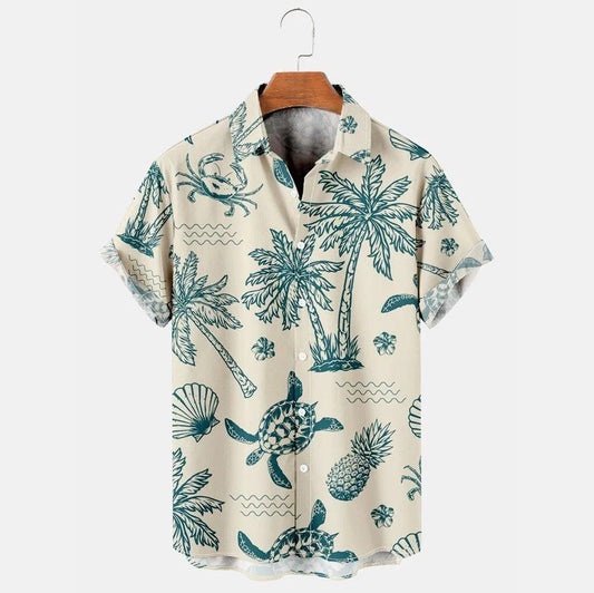 Hawaiian Turtle – Camisa verano estampado tortugas