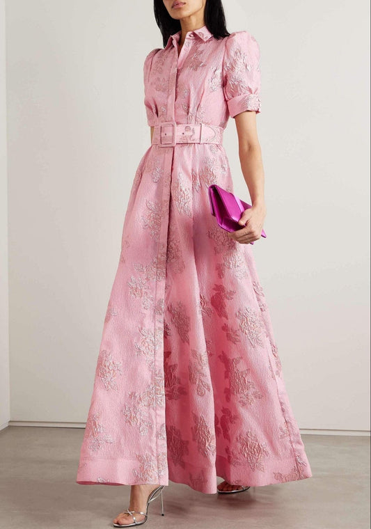 Aria – Vestido Floral con Mangas Abullonadas