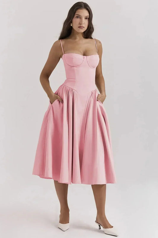 ORIUS– VESTIDO MIDI RETRO