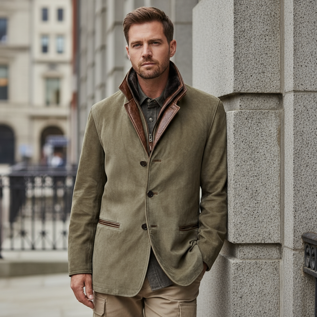 CHAQUETA DE PIEL VINTAGE MODERNIZADA