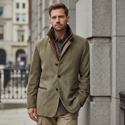 CHAQUETA DE PIEL VINTAGE MODERNIZADA