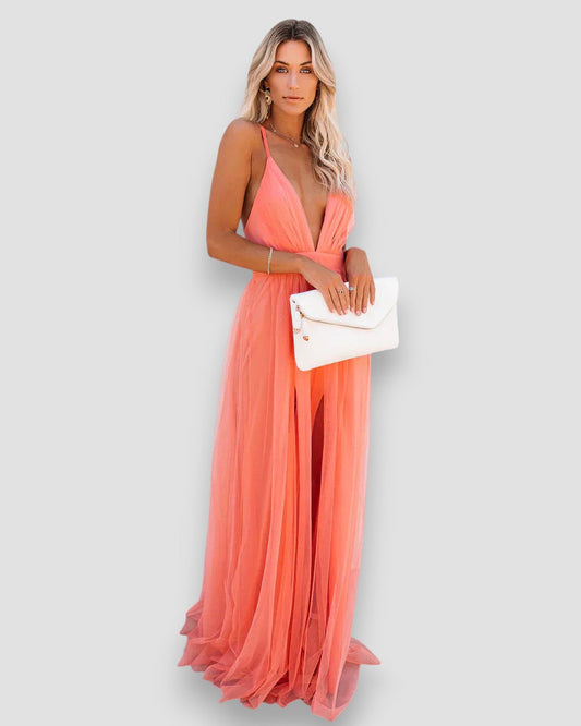 Lea – Vestido largo elegante y cómodo