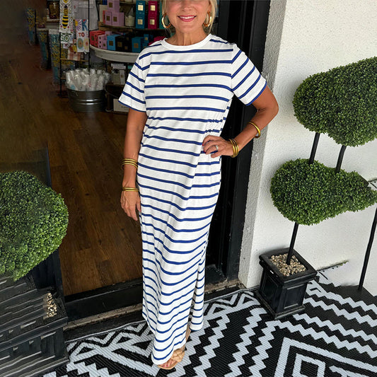 Sara – Vestido largo a rayas