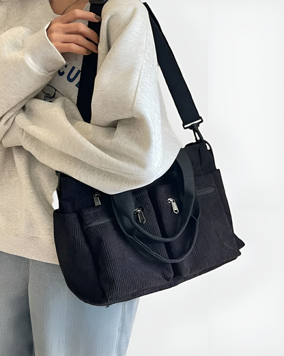 Urban Cord Tote Bag – Estilo funcional para el día a día