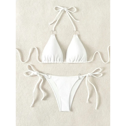 Ribbed Luxe – Bikini de diseño acanalado y elegante