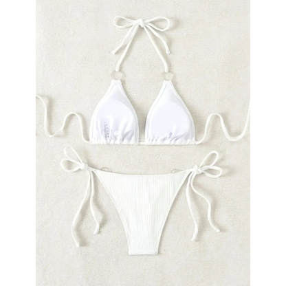 Ribbed Luxe – Bikini de diseño acanalado y elegante
