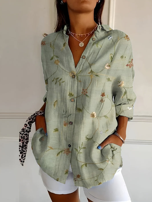 BLUSA FLORAL DE ALGODÓN n.618452